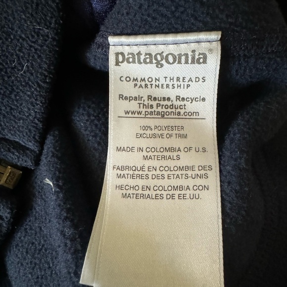 Patagonia fleece jacket in navy size M - Picture 5 of 5